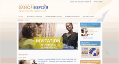 Desktop Screenshot of fondation-sanofi-espoir.com